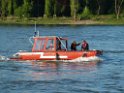 Motor Segelboot mit Motorschaden trieb gegen Alte Liebe bei Koeln Rodenkirchen P123